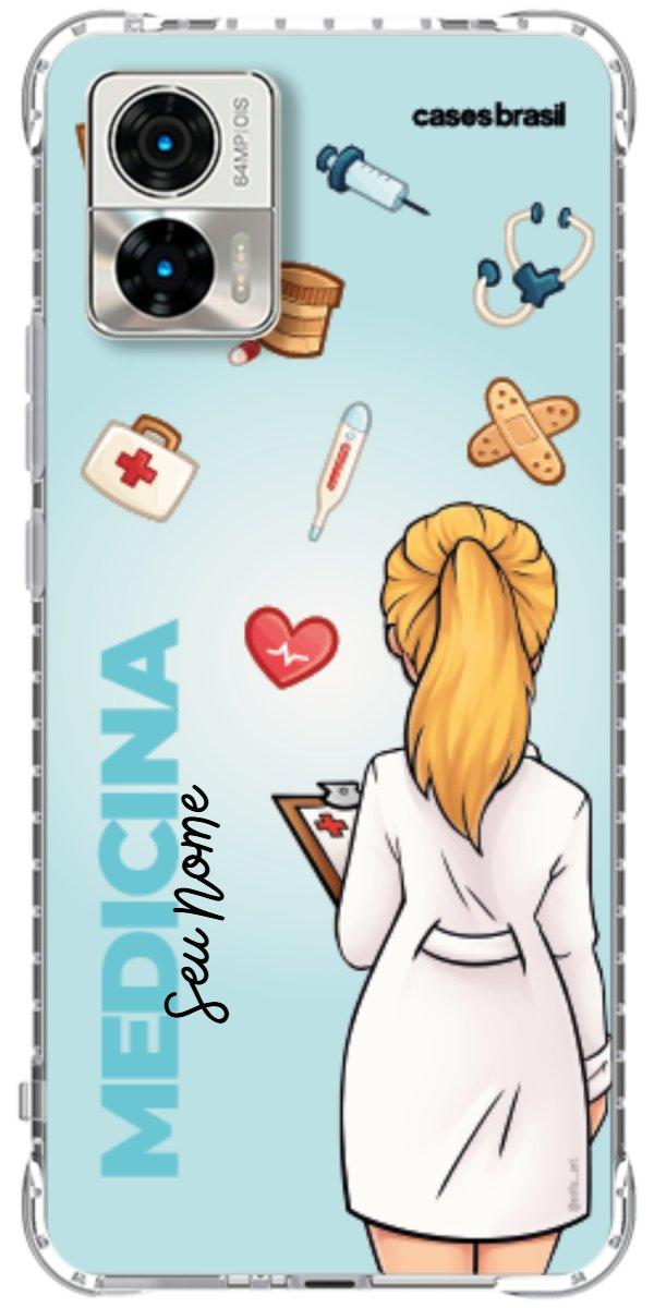 Capinha para celular Medicina - Boneca Profissão Com Fundo