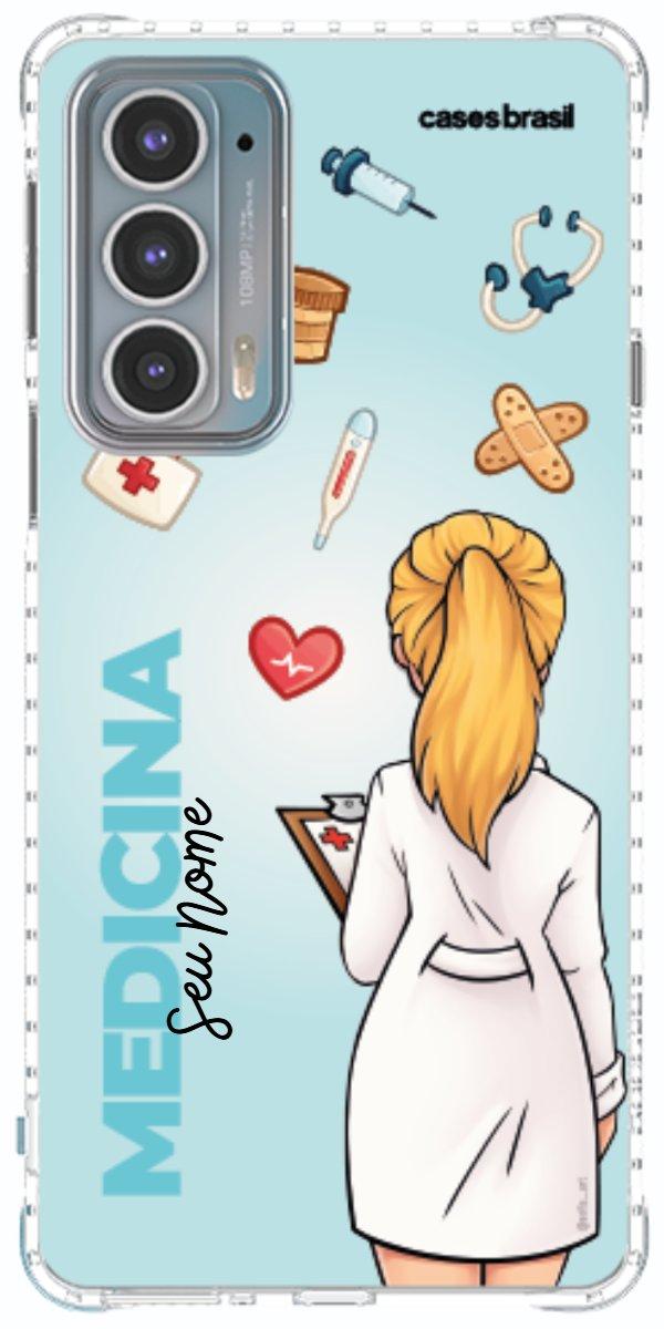 Capinha para celular Medicina - Boneca Profissão Com Fundo