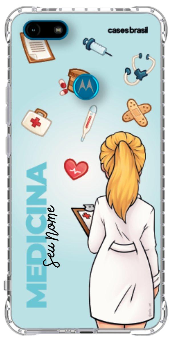 Capinha para celular Medicina - Boneca Profissão Com Fundo
