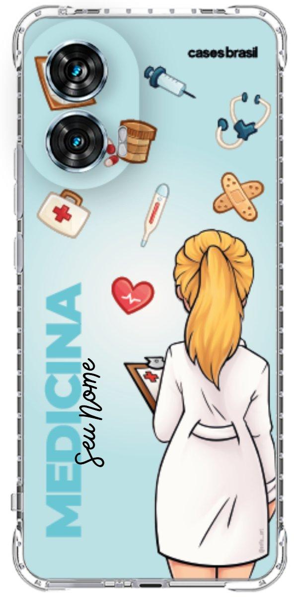Capinha para celular Medicina - Boneca Profissão Com Fundo
