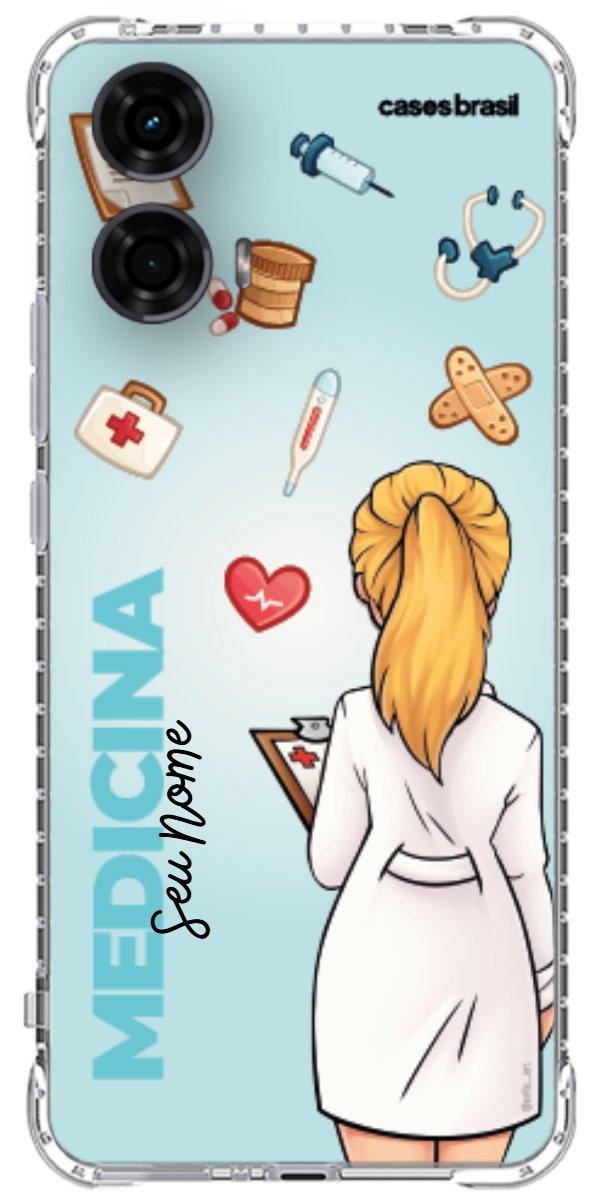 Capinha para celular Medicina - Boneca Profissão Com Fundo