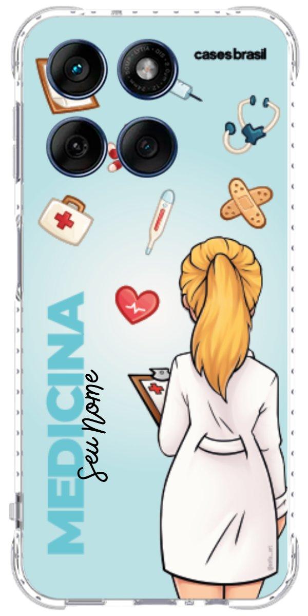 Capinha para celular Medicina - Boneca Profissão Com Fundo