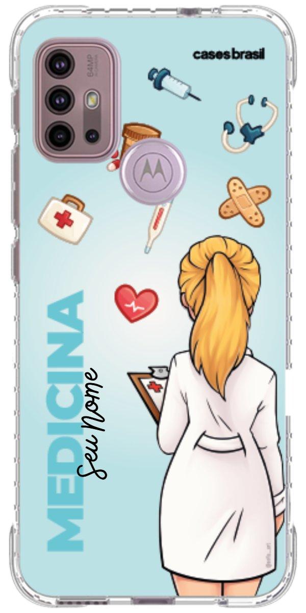 Capinha para celular Medicina - Boneca Profissão Com Fundo