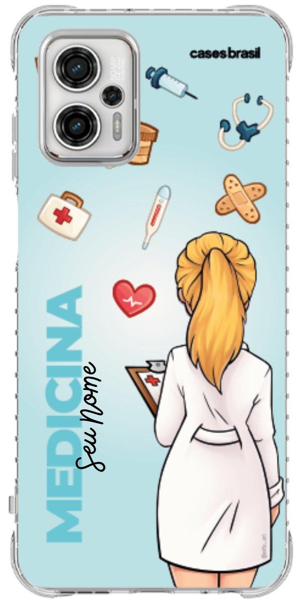 Capinha para celular Medicina - Boneca Profissão Com Fundo