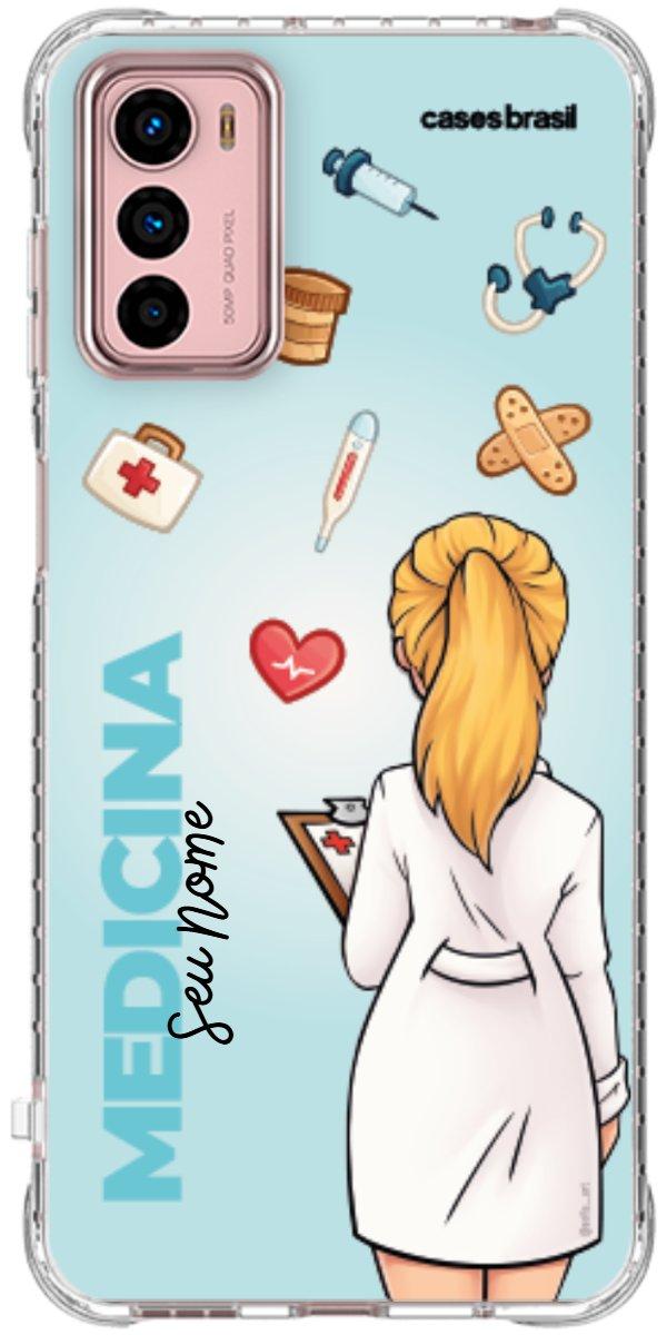 Capinha para celular Medicina - Boneca Profissão Com Fundo