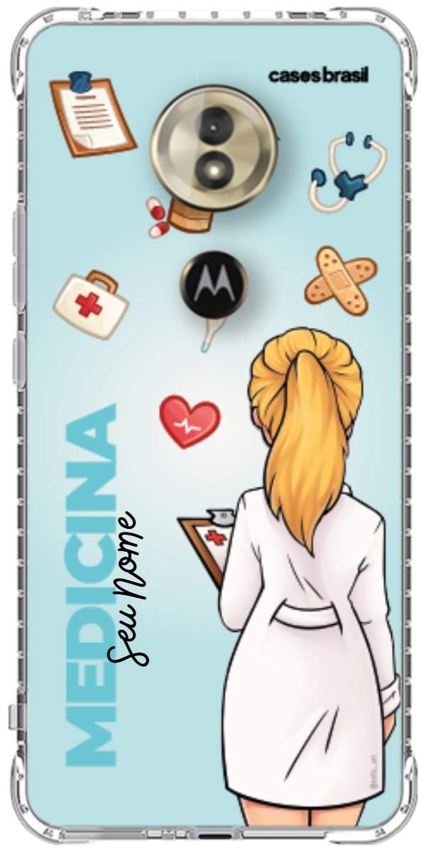 Capinha para celular Medicina - Boneca Profissão Com Fundo