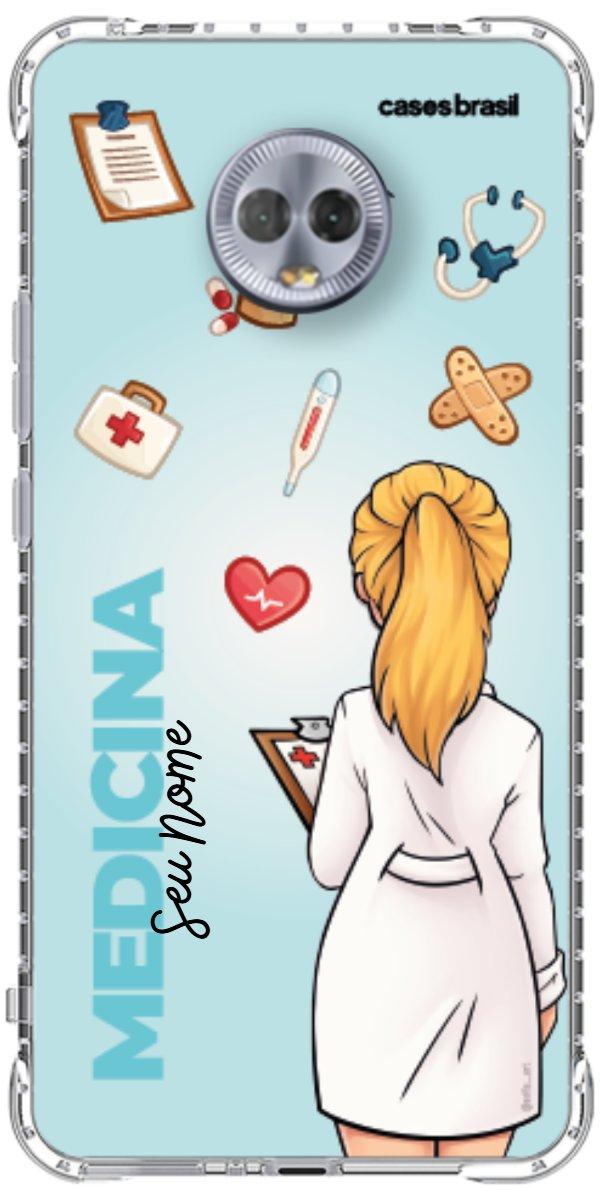 Capinha para celular Medicina - Boneca Profissão Com Fundo