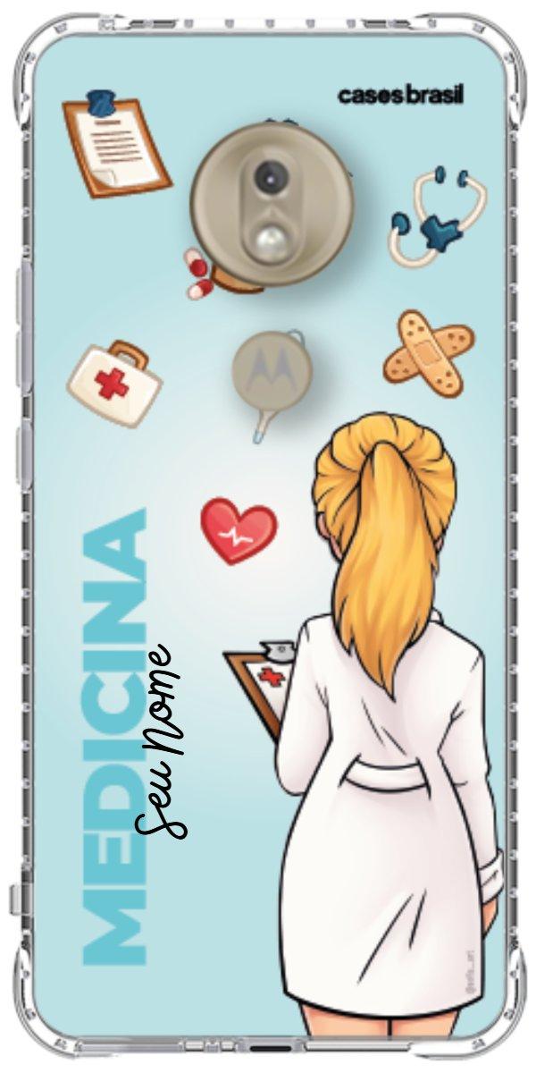 Capinha para celular Medicina - Boneca Profissão Com Fundo