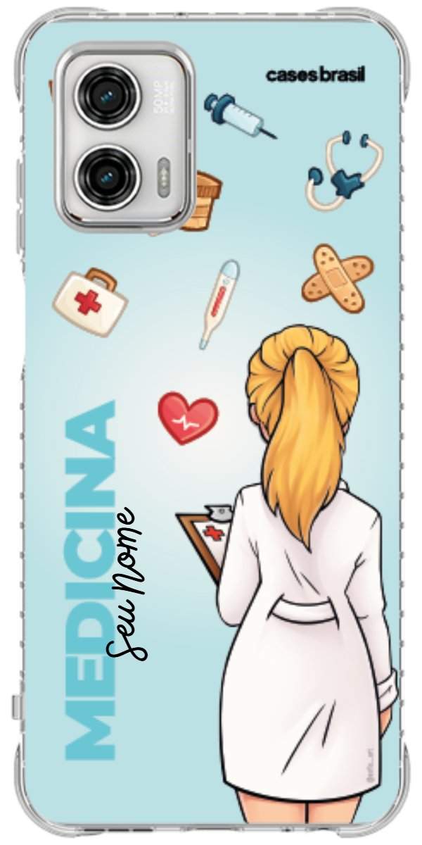 Capinha para celular Medicina - Boneca Profissão Com Fundo