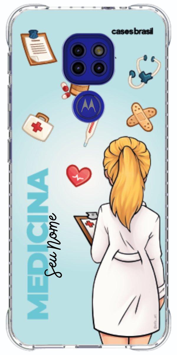 Capinha para celular Medicina - Boneca Profissão Com Fundo