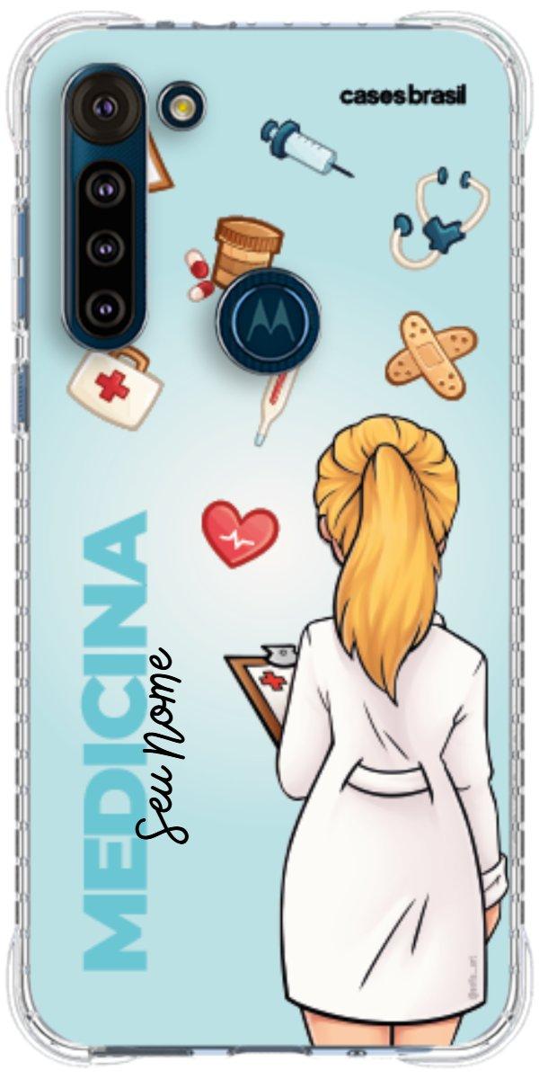 Capinha para celular Medicina - Boneca Profissão Com Fundo