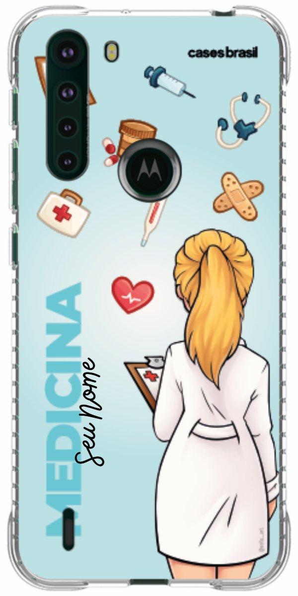 Capinha para celular Medicina - Boneca Profissão Com Fundo