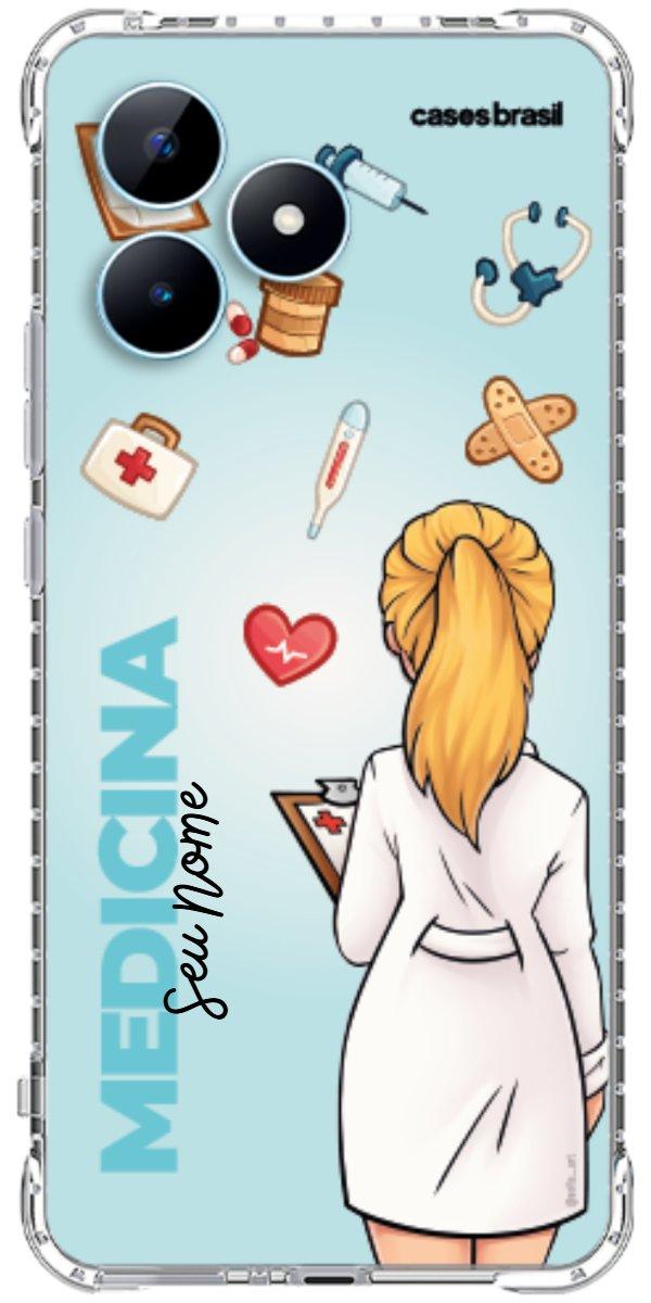 Capinha para celular Medicina - Boneca Profissão Com Fundo