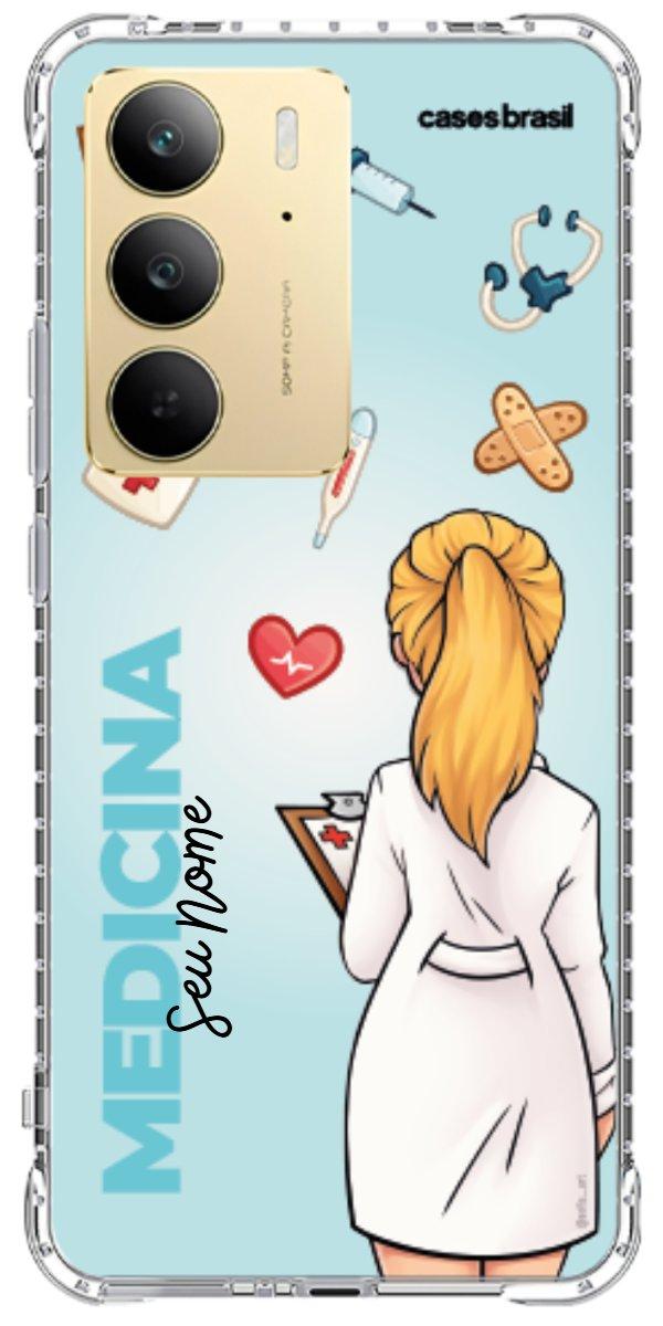 Capinha para celular Medicina - Boneca Profissão Com Fundo