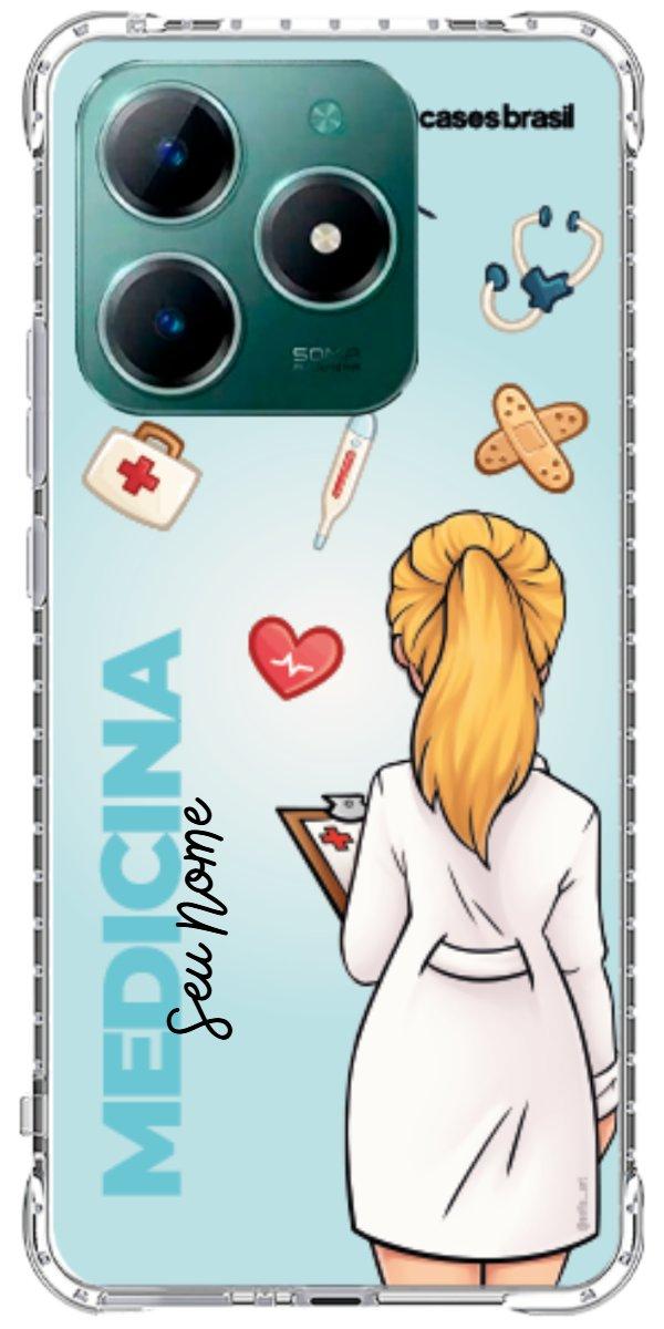 Capinha para celular Medicina - Boneca Profissão Com Fundo