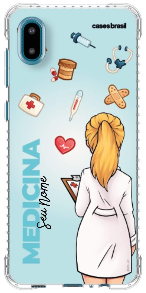 Capinha para celular Medicina - Boneca Profissão Com Fundo