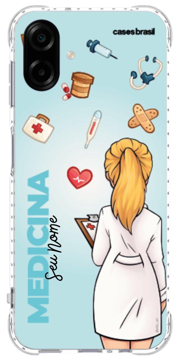 Capinha para celular Medicina - Boneca Profissão Com Fundo