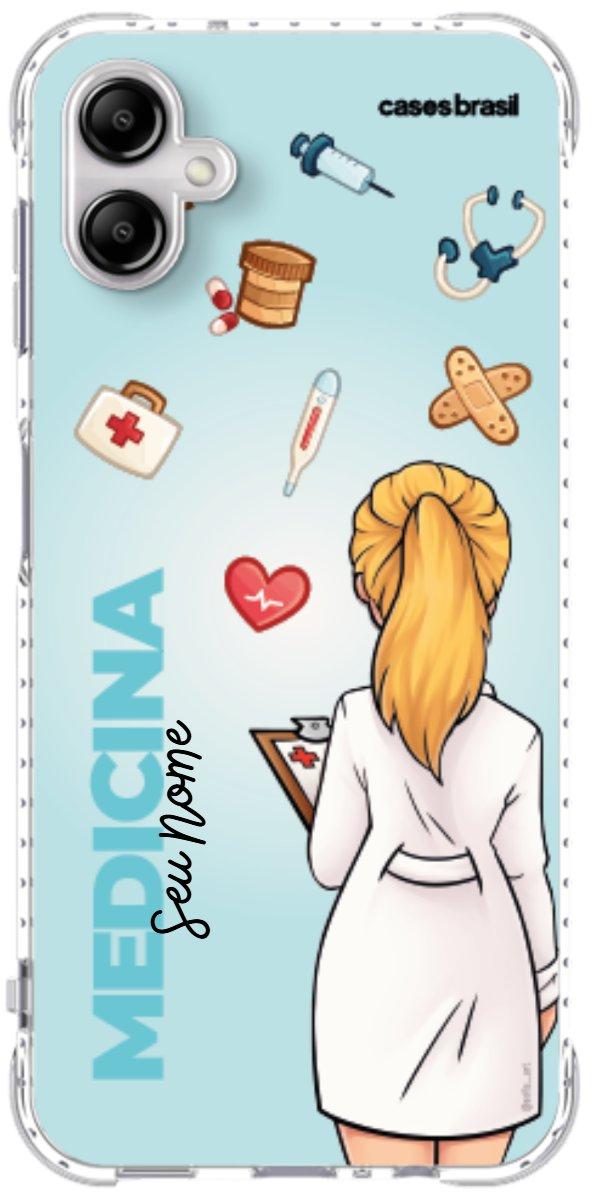 Capinha para celular Medicina - Boneca Profissão Com Fundo