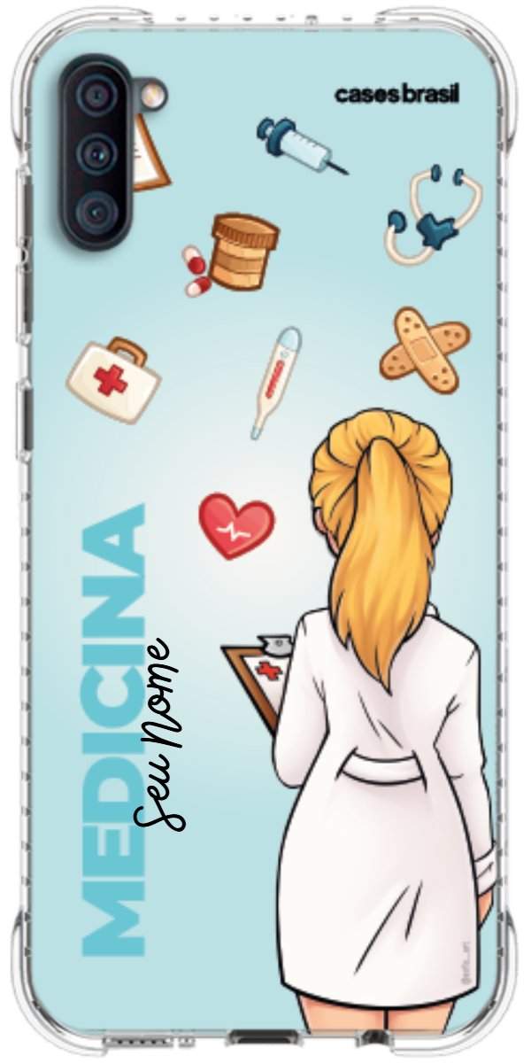 Capinha para celular Medicina - Boneca Profissão Com Fundo