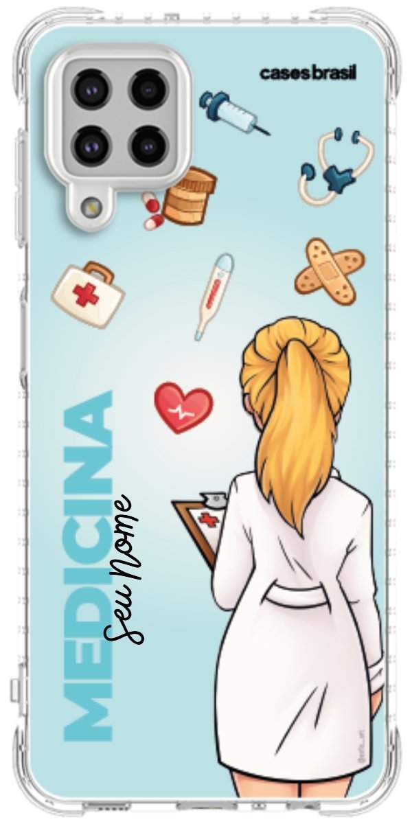 Capinha para celular Medicina - Boneca Profissão Com Fundo