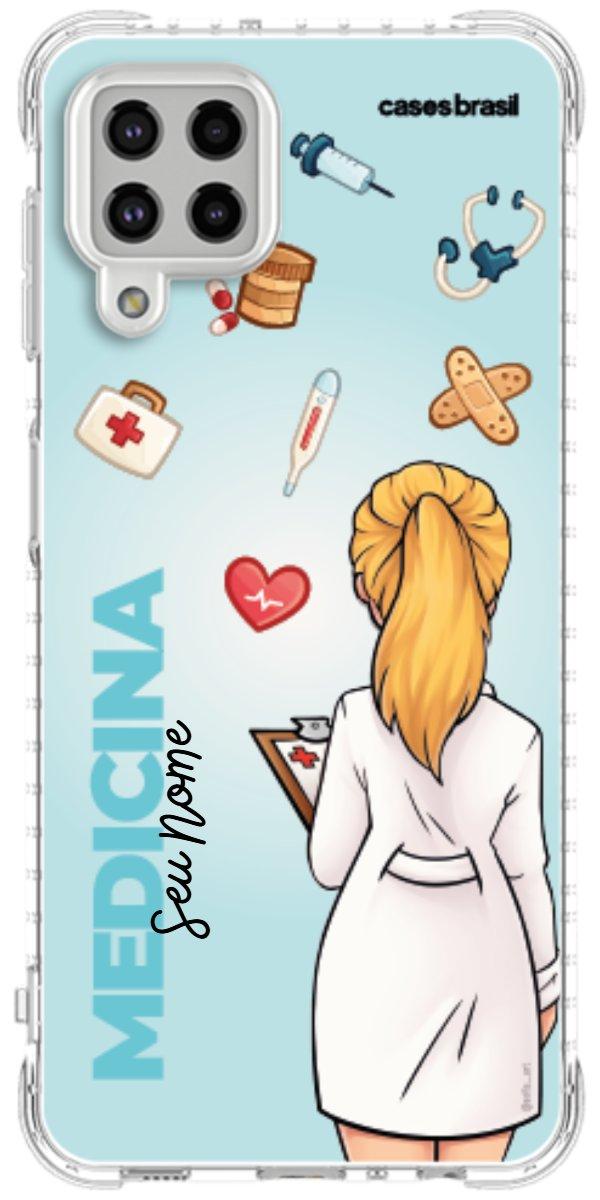 Capinha para celular Medicina - Boneca Profissão Com Fundo