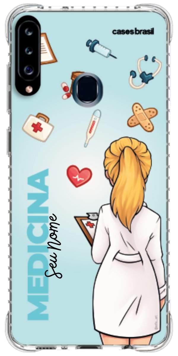 Capinha para celular Medicina - Boneca Profissão Com Fundo