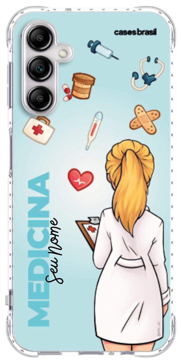 Capinha para celular Medicina - Boneca Profissão Com Fundo