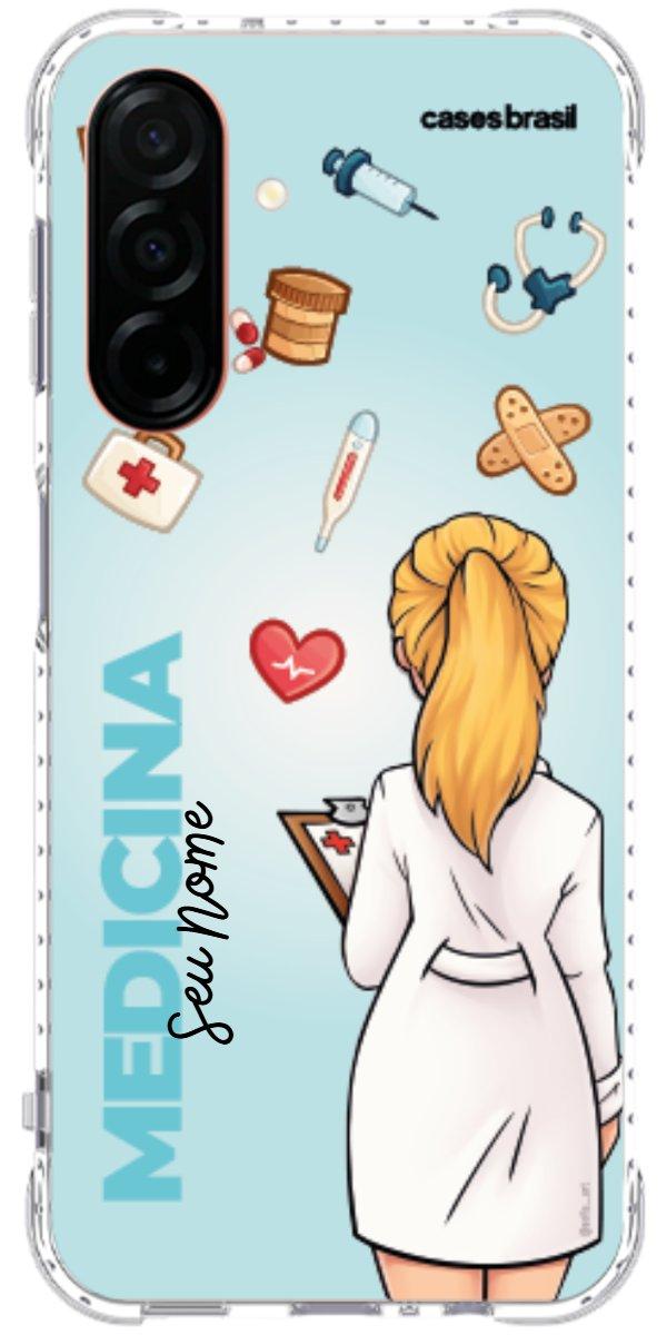 Capinha para celular Medicina - Boneca Profissão Com Fundo