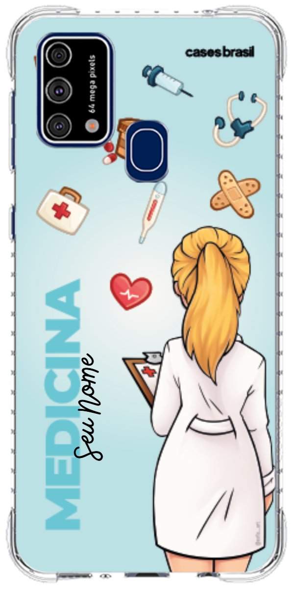 Capinha para celular Medicina - Boneca Profissão Com Fundo