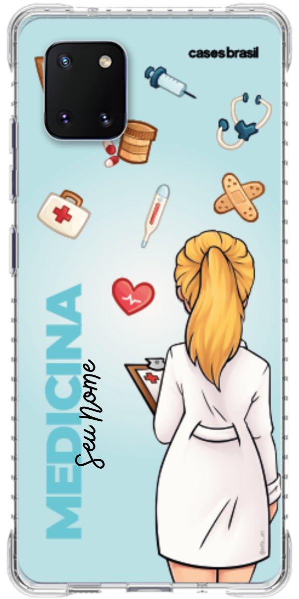 Capinha para celular Medicina - Boneca Profissão Com Fundo