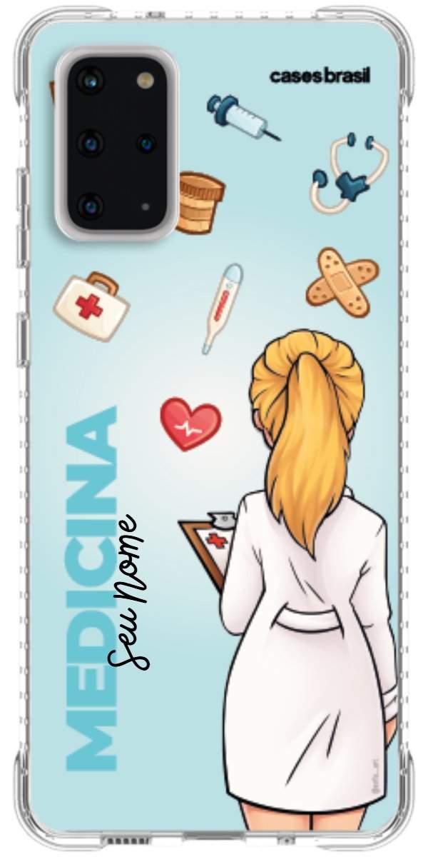 Capinha para celular Medicina - Boneca Profissão Com Fundo