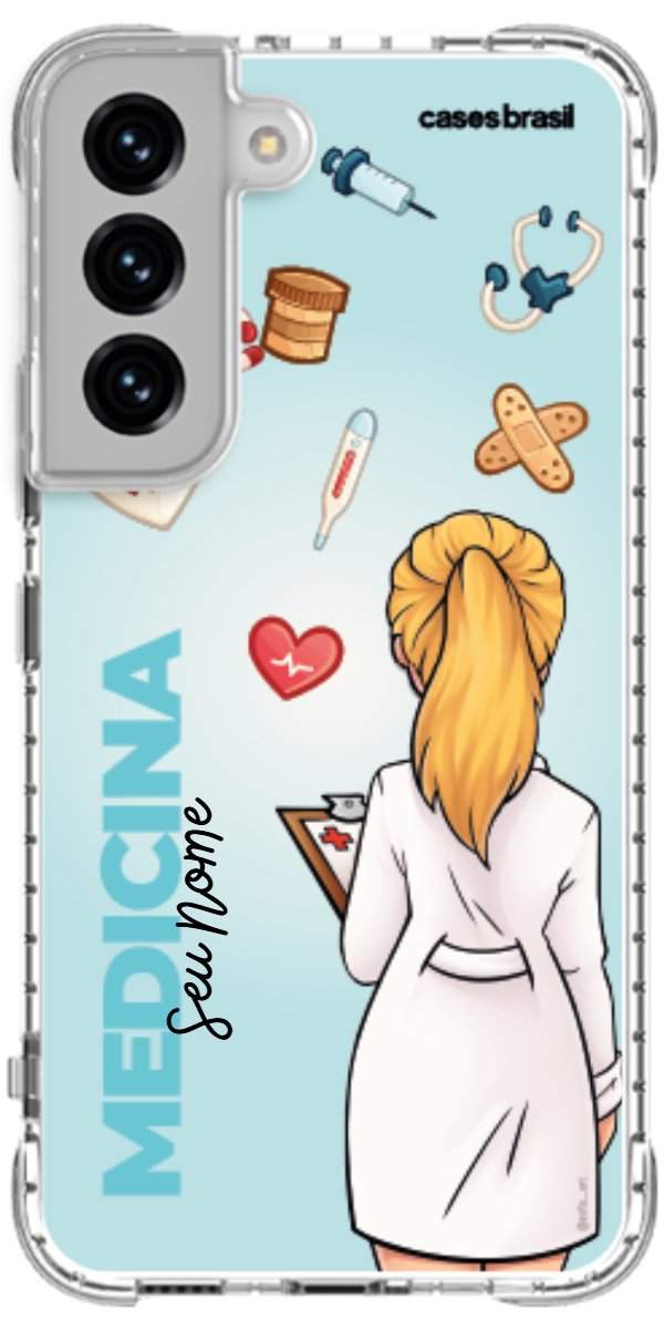Capinha para celular Medicina - Boneca Profissão Com Fundo