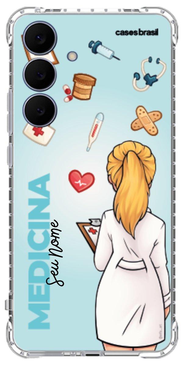 Capinha para celular Medicina - Boneca Profissão Com Fundo