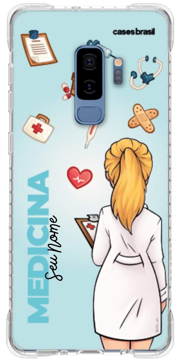 Capinha para celular Medicina - Boneca Profissão Com Fundo