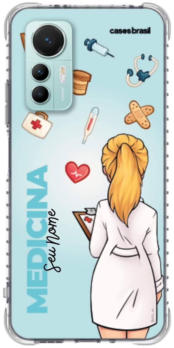 Capinha para celular Medicina - Boneca Profissão Com Fundo