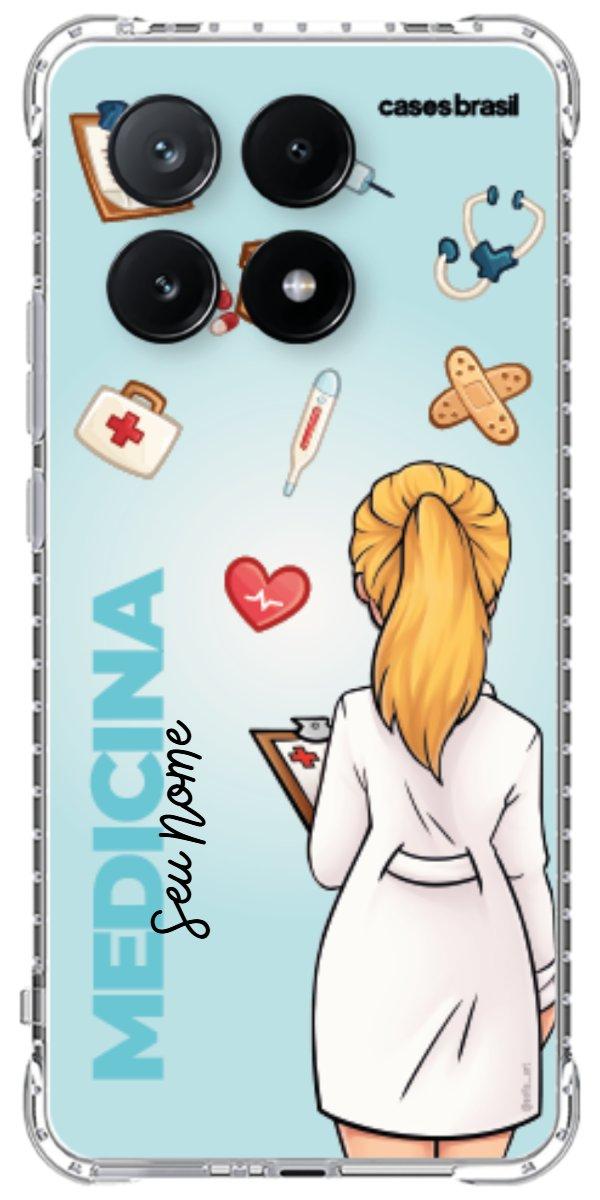 Capinha para celular Medicina - Boneca Profissão Com Fundo