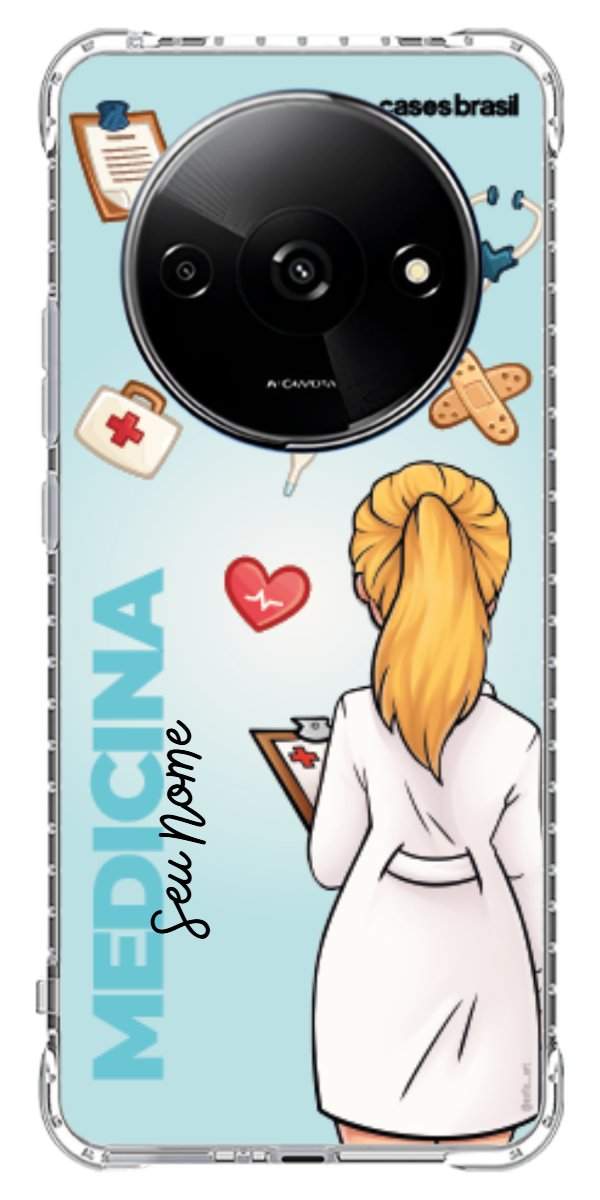 Capinha para celular Medicina - Boneca Profissão Com Fundo