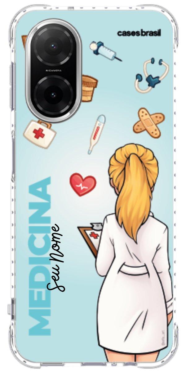 Capinha para celular Medicina - Boneca Profissão Com Fundo