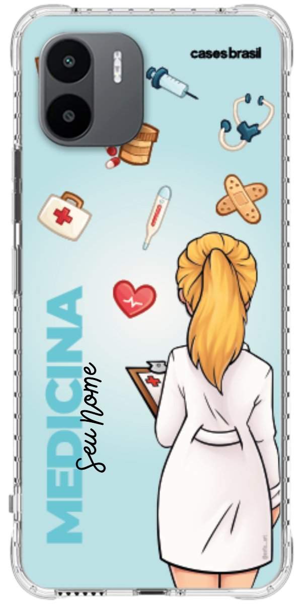 Capinha para celular Medicina - Boneca Profissão Com Fundo
