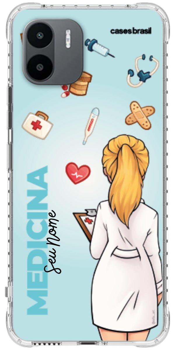 Capinha para celular Medicina - Boneca Profissão Com Fundo
