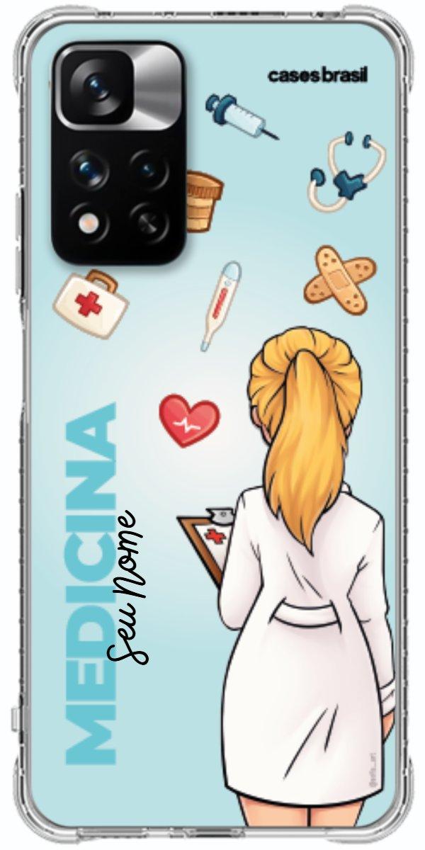 Capinha para celular Medicina - Boneca Profissão Com Fundo