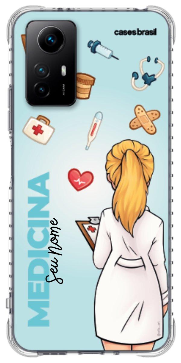 Capinha para celular Medicina - Boneca Profissão Com Fundo
