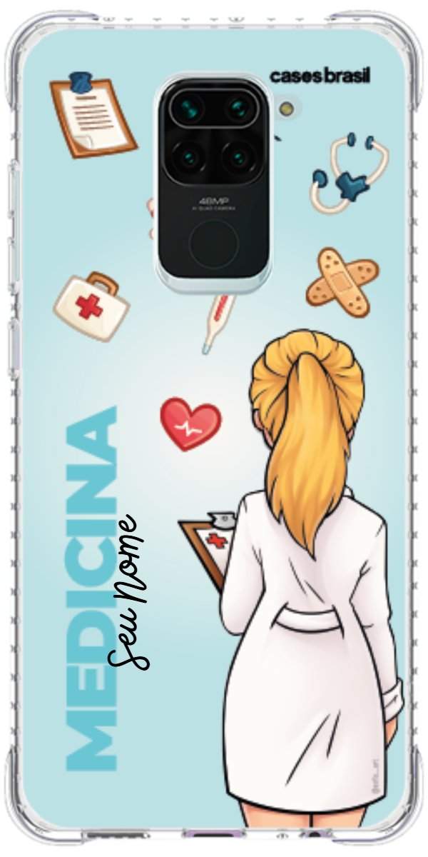 Capinha para celular Medicina - Boneca Profissão Com Fundo