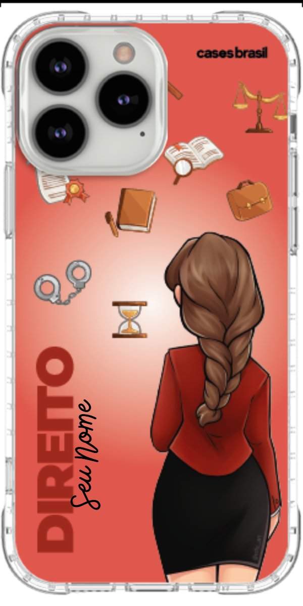 Capinha para celular Direito - Boneca Profissão Com Fundo