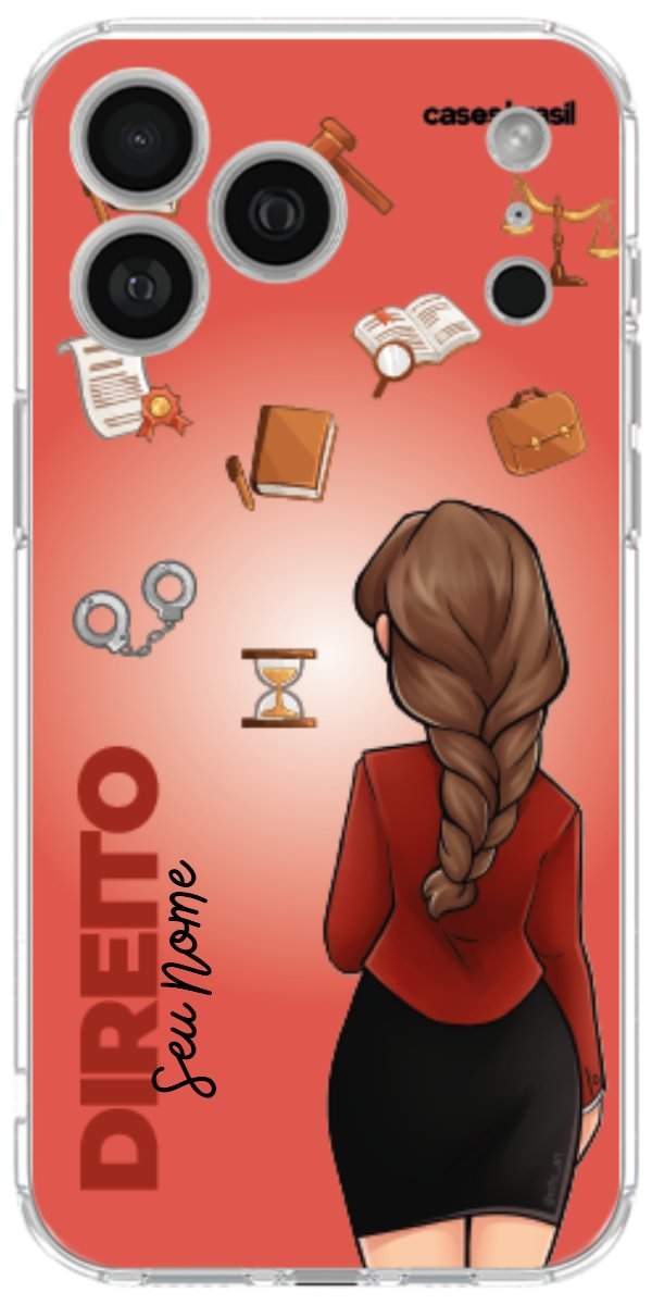 Capinha para celular Direito - Boneca Profissão Com Fundo