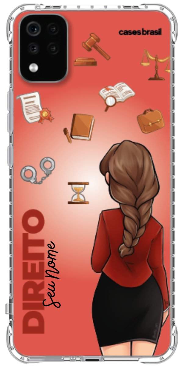 Capinha para celular Direito - Boneca Profissão Com Fundo