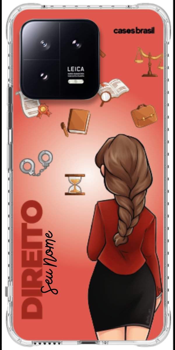 Capinha para celular Direito - Boneca Profissão Com Fundo