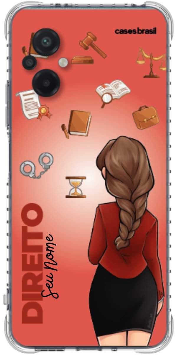 Capinha para celular Direito - Boneca Profissão Com Fundo