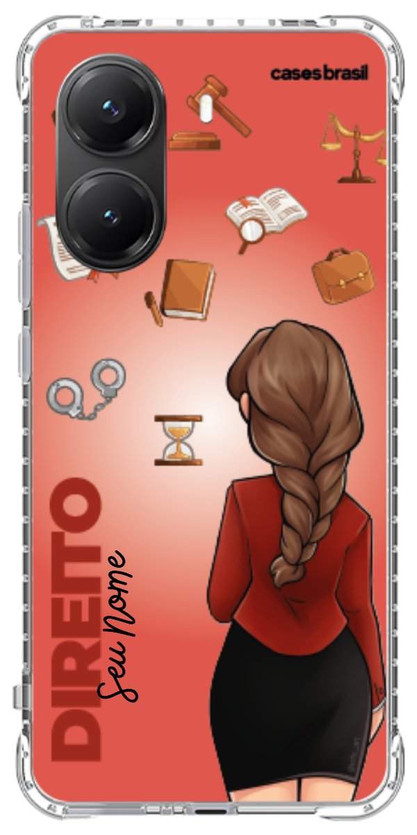 Capinha para celular Direito - Boneca Profissão Com Fundo