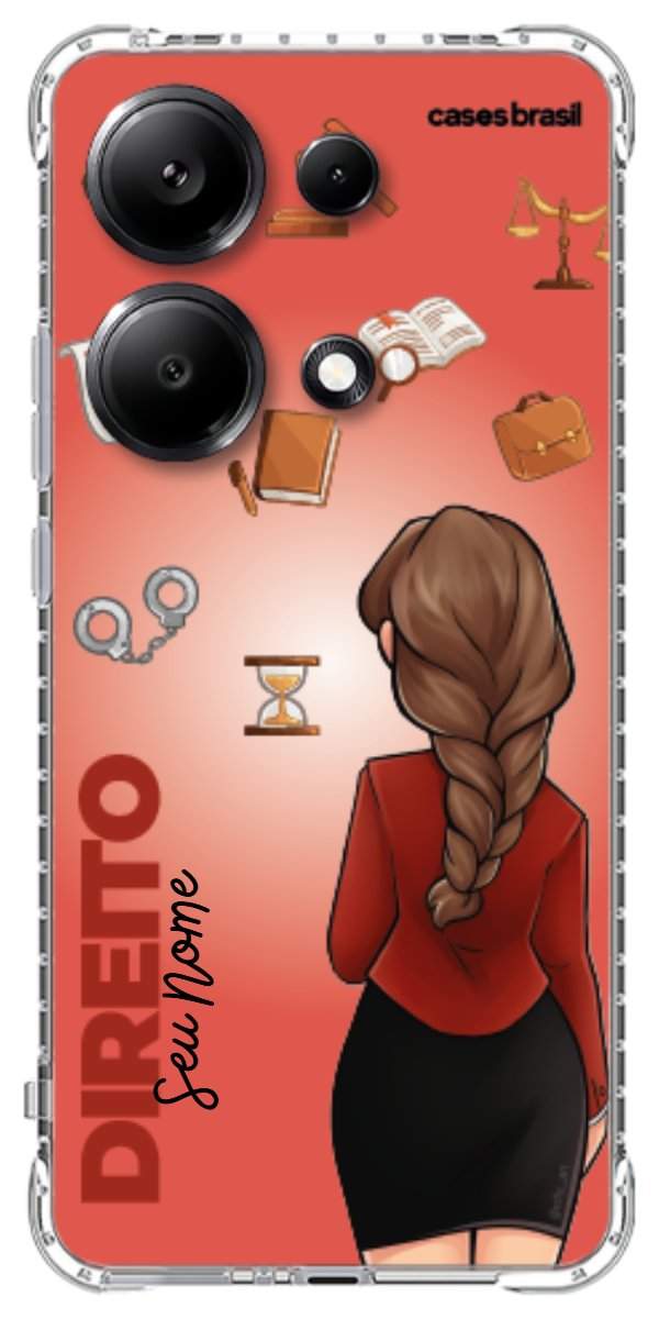 Capinha para celular Direito - Boneca Profissão Com Fundo